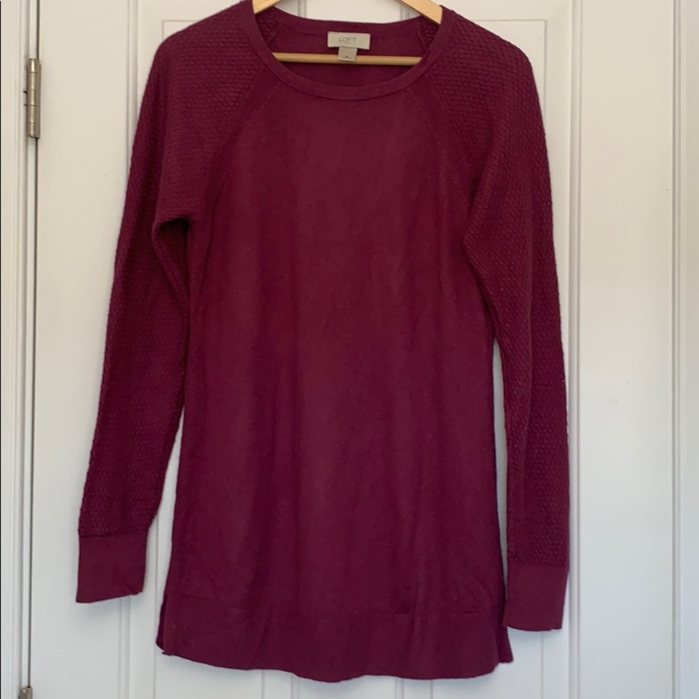 Dark magenta Ann Taylor sweater